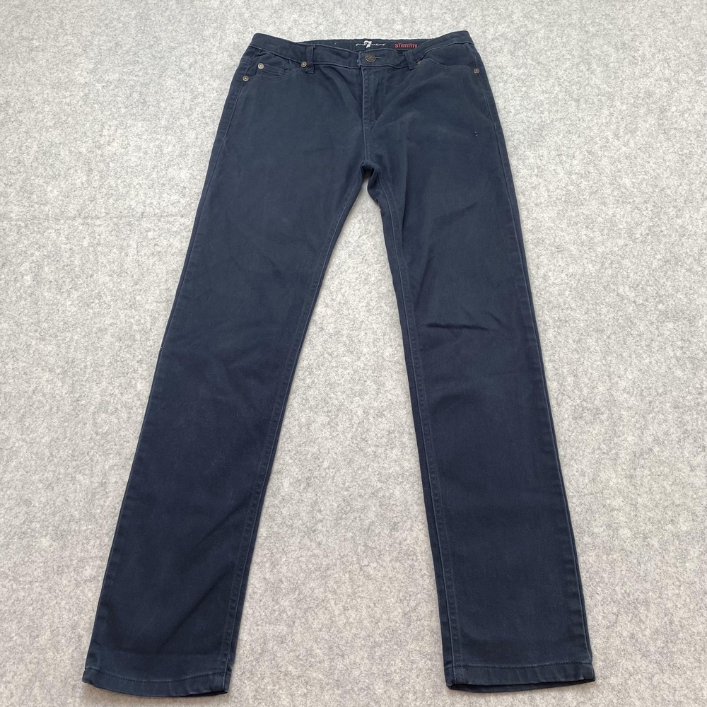 7 For All Mankind Slimmy Teens 28x27 Jeans (28x26) Blue Slim Straight Denim